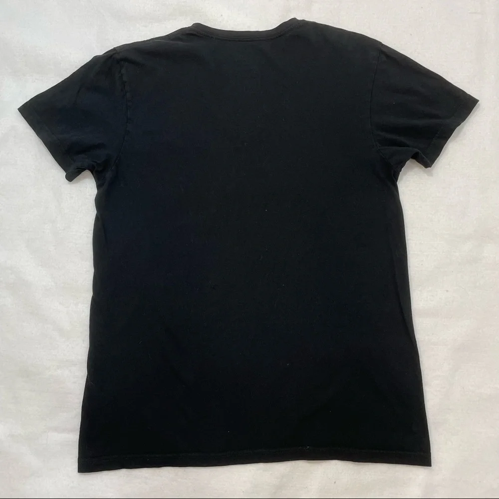 Polo men’s 100% cotton black short sleeve V-neck T-shirt, medium​​​​​​​​​